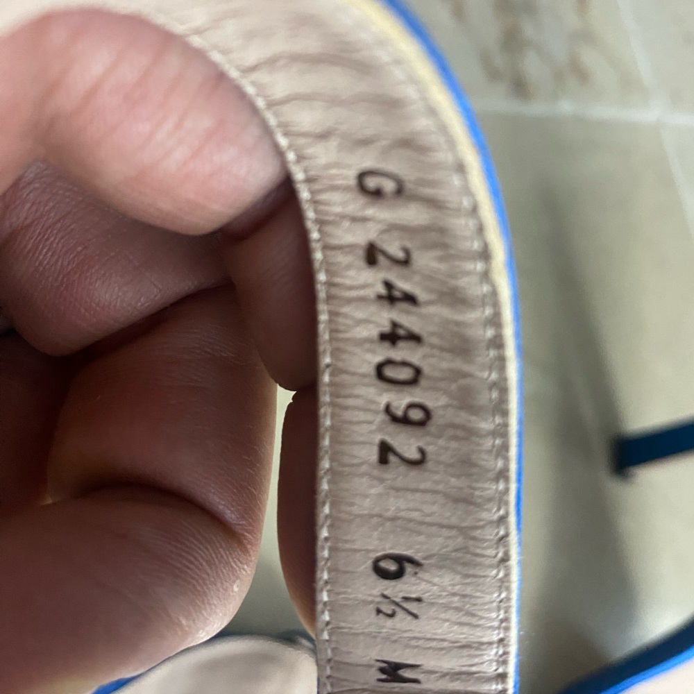 Satin Royal Blue, Ankle Strap Rectangular High He… - image 6